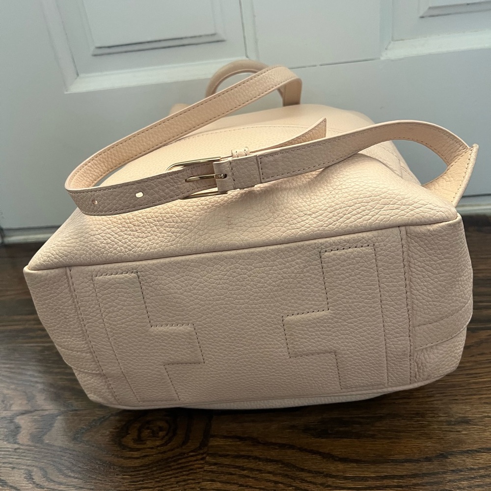 Tory Burch Light Tan Leather Backpack - Picture 4 of 12